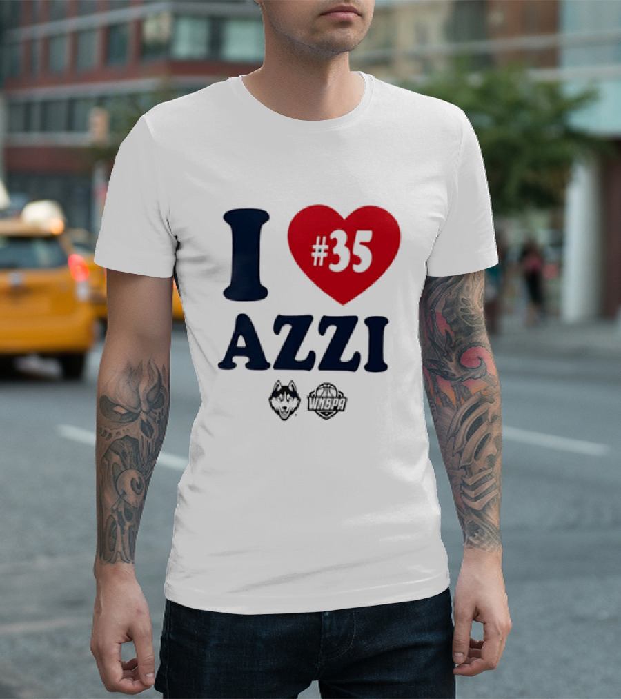 Dallas Wings Basketball I Love Azzi Fudd Number 35 T-Shirt