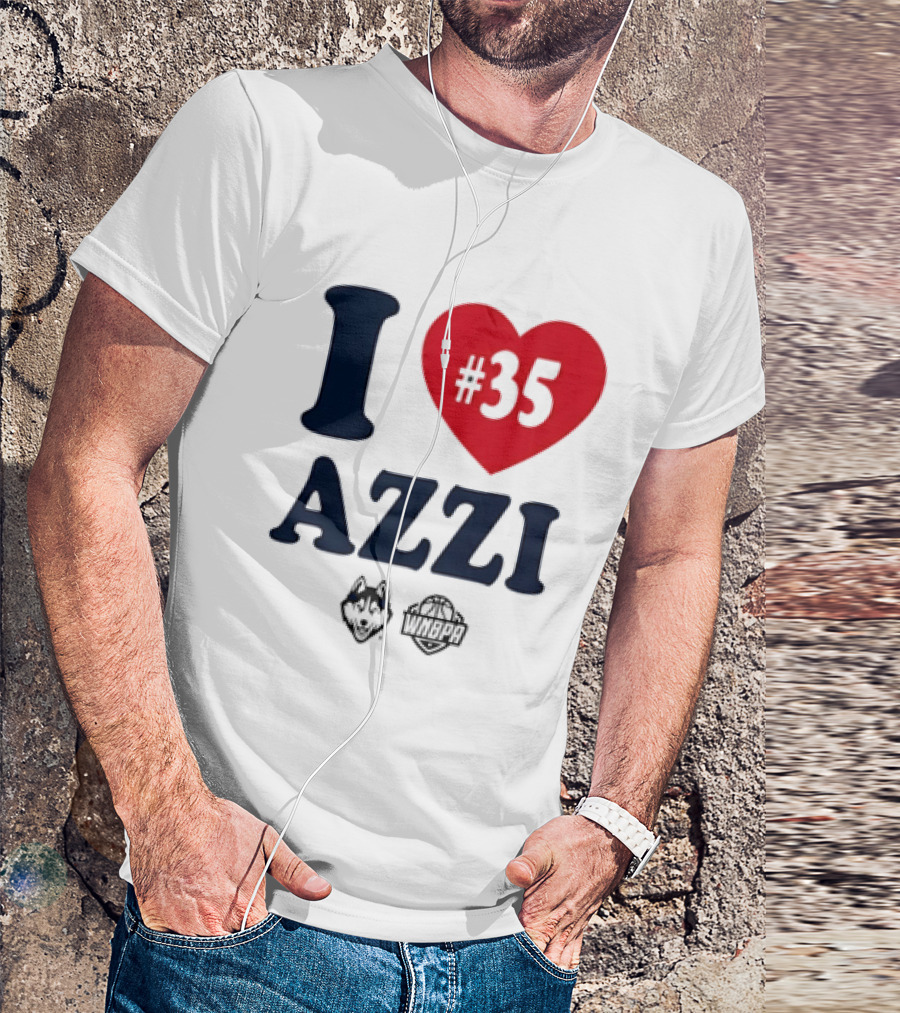 Dallas Wings Basketball I Love Azzi Fudd Number 35 T-Shirt