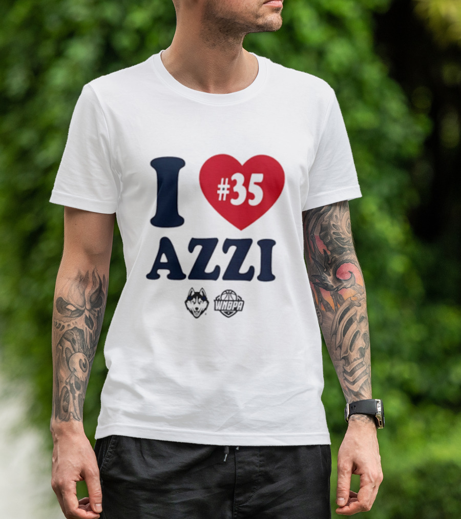 Dallas Wings Basketball I Love Azzi Fudd Number 35 T-Shirt