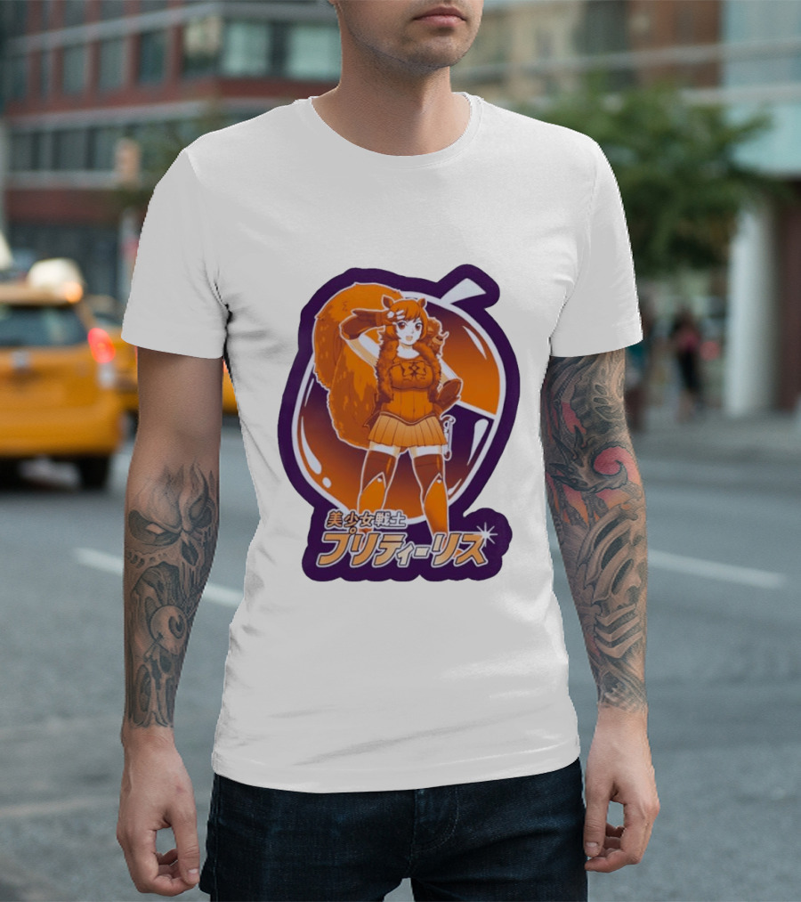 Pretty Squirrel Sailor Anime Girl Risu Manga Warrior T-Shirt