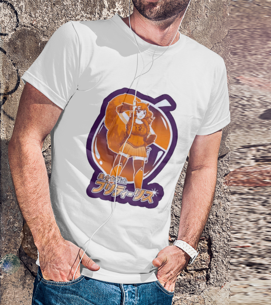 Pretty Squirrel Sailor Anime Girl Risu Manga Warrior T-Shirt