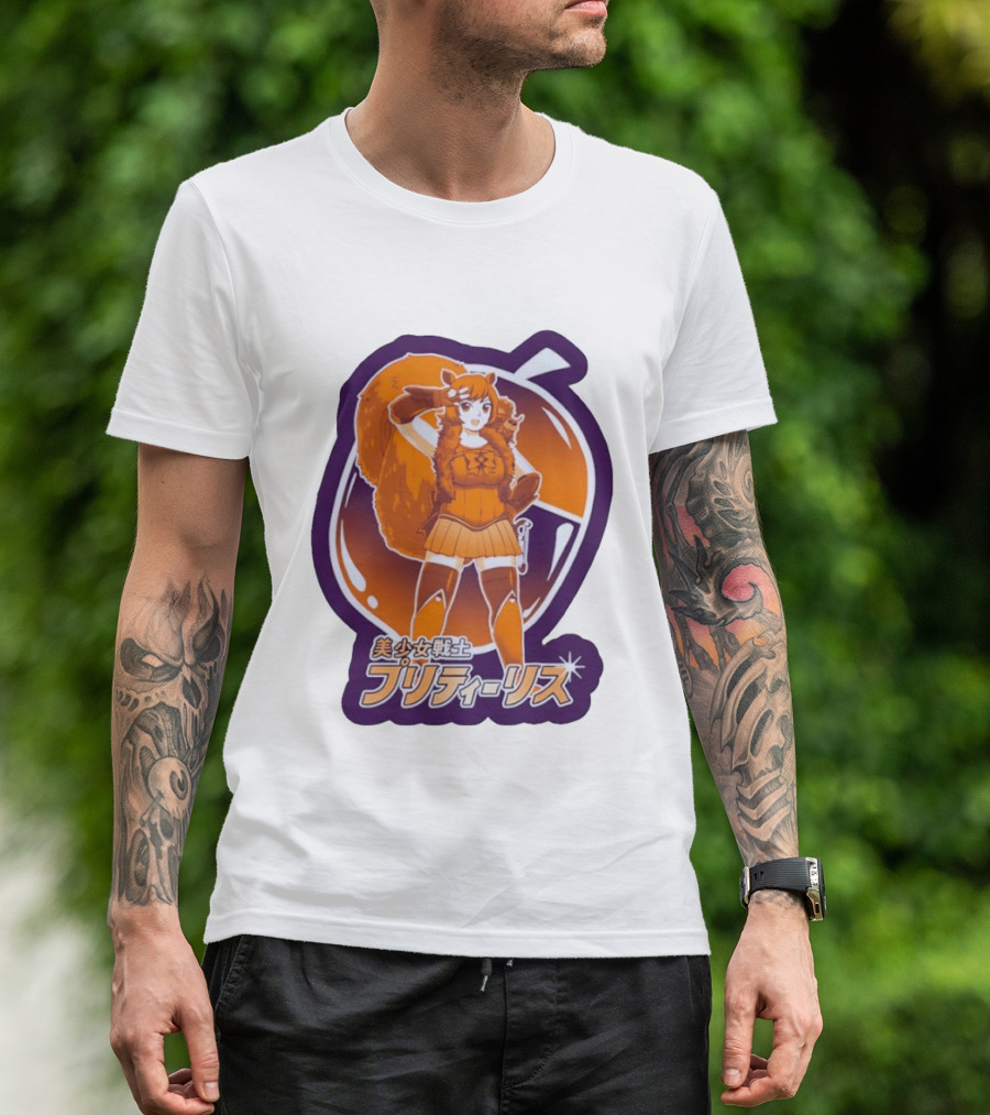Pretty Squirrel Sailor Anime Girl Risu Manga Warrior T-Shirt