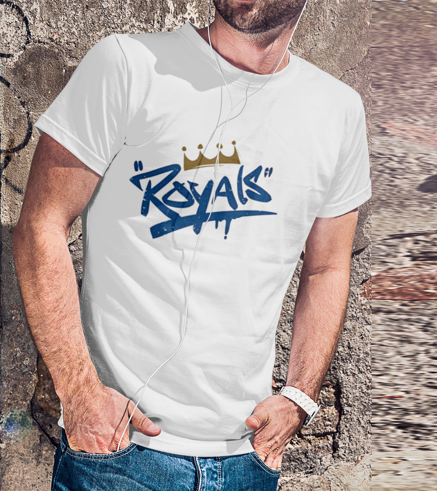 Royals Graffiti Style Crown T-Shirt