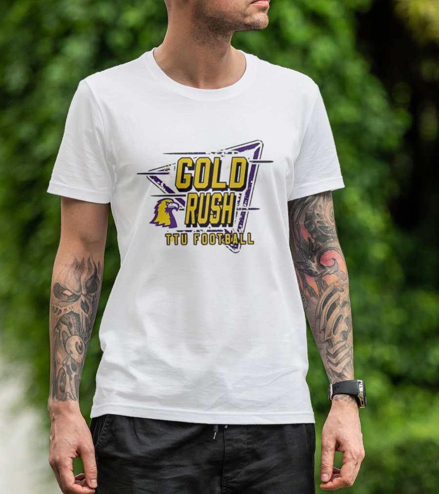 Gold Rush TTU Football Tennessee Tech Golden Eagles T-Shirt