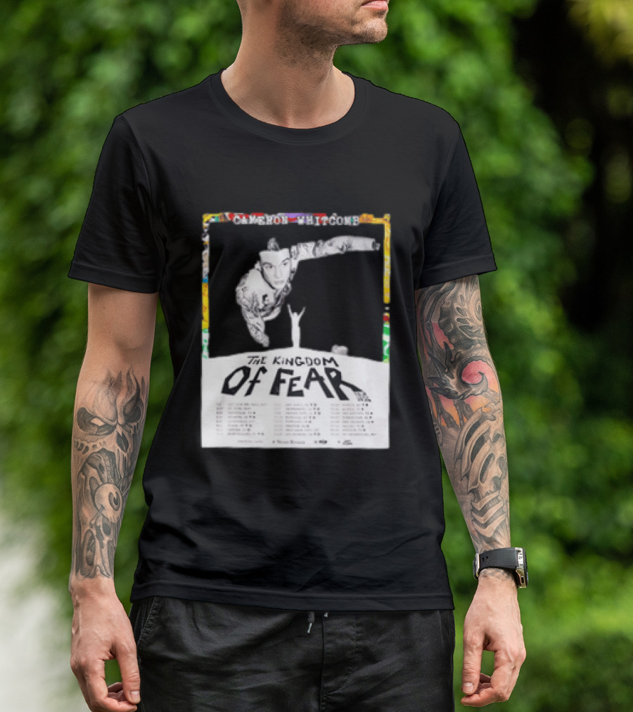 Cameron Whitcomb The Kingdom Of Fear Tour 2026 Dates And Locations T-Shirt