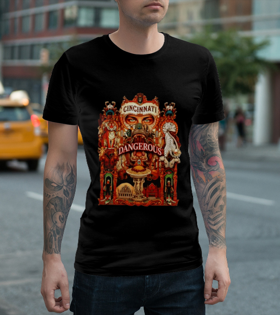 Cincinnati Dangerous Tiger Lord Of The Jungle T-Shirt