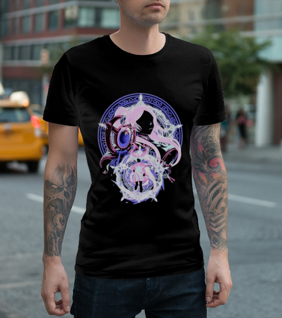 Frieren Beyond Journey's End Anime Character Art With Magical Circle T-Shirt