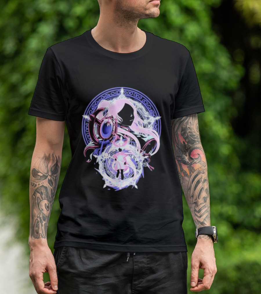 Frieren Beyond Journey's End Anime Character Art With Magical Circle T-Shirt