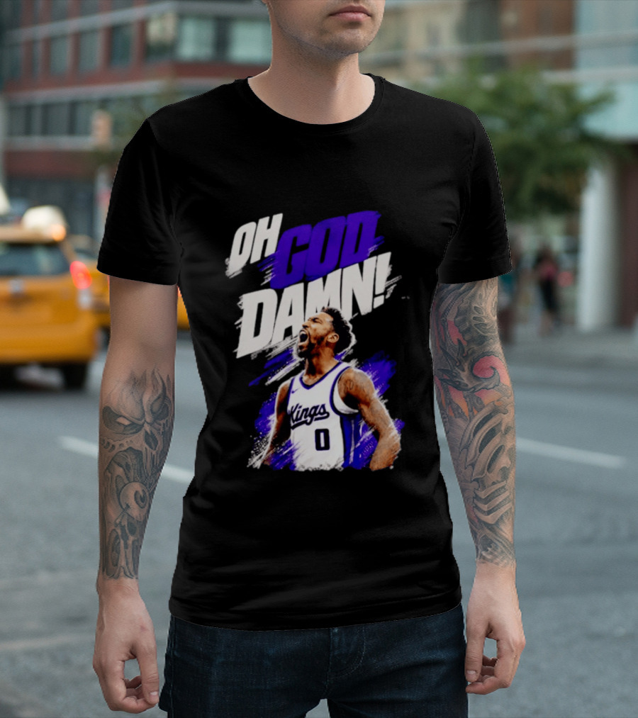 Malik Monk Oh God Damn Sacramento Kings 0 Jersey Celebration T-Shirt