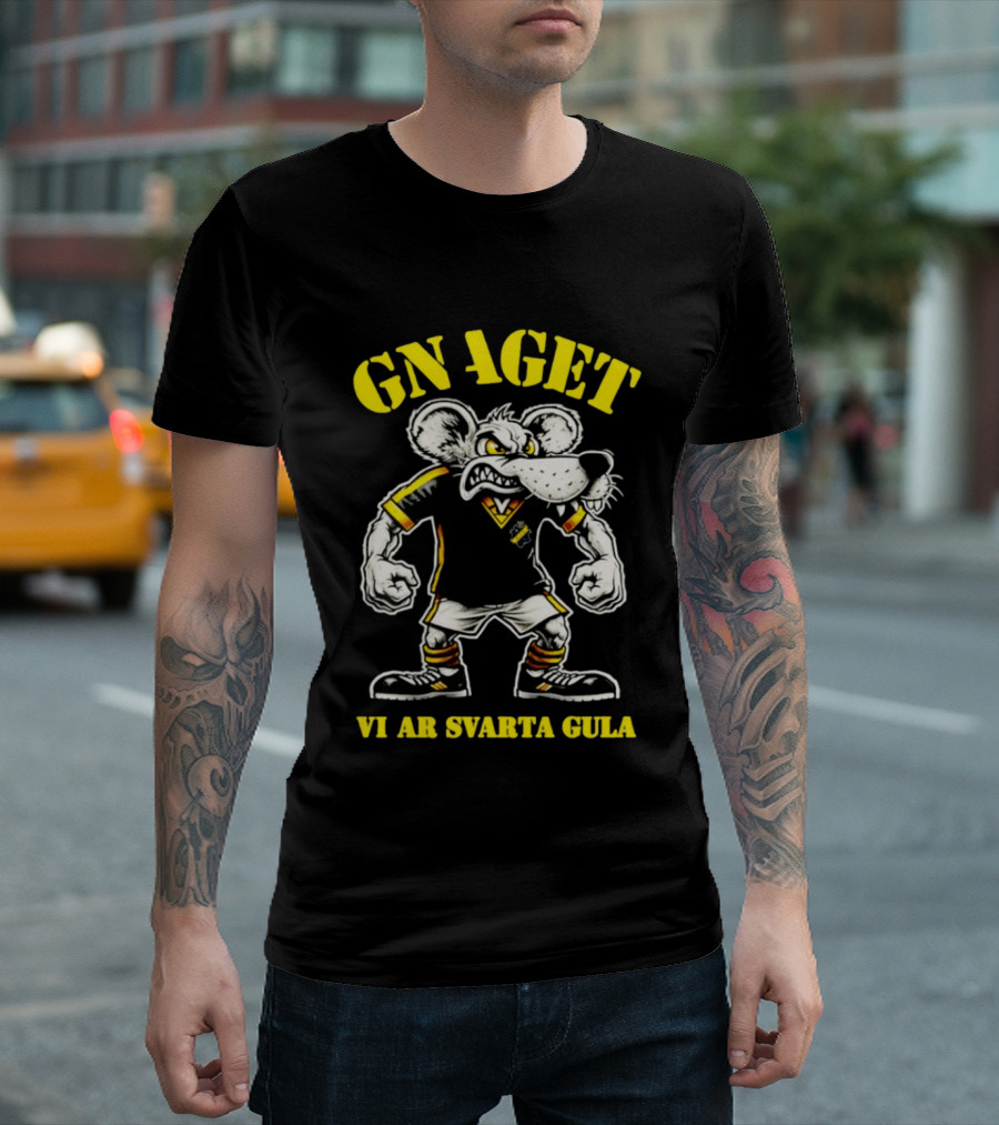 GNAGET AIK Vi Är Svarta Gula Sweden Football Fan Gear T-Shirt