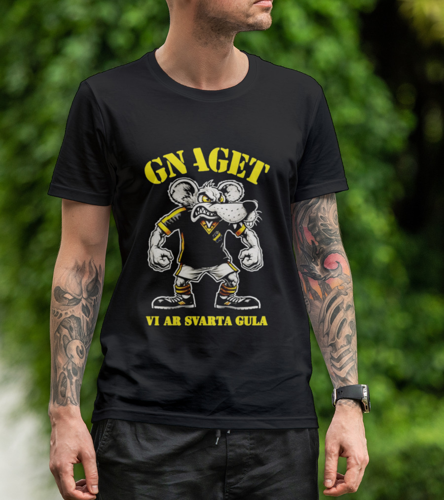 GNAGET AIK Vi Är Svarta Gula Sweden Football Fan Gear T-Shirt