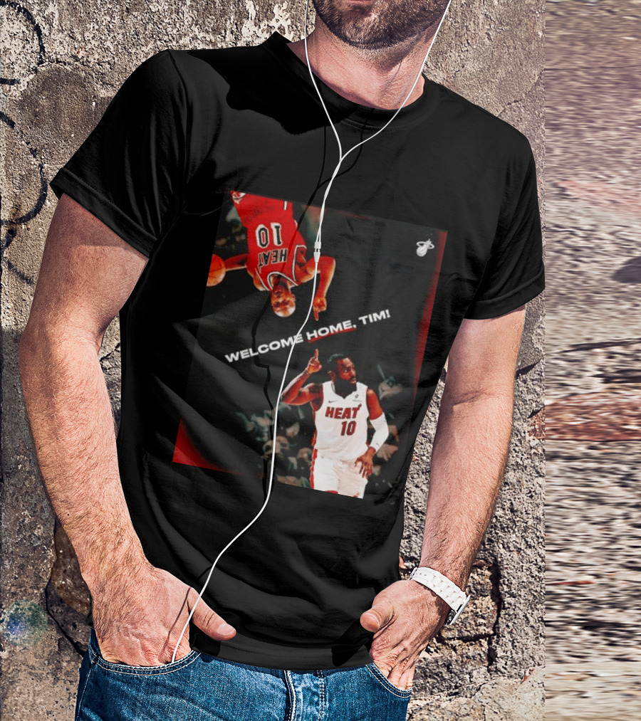 Tim Hardaway Miami Heat Welcome Home Timi 10 Basketball Legend T-Shirt