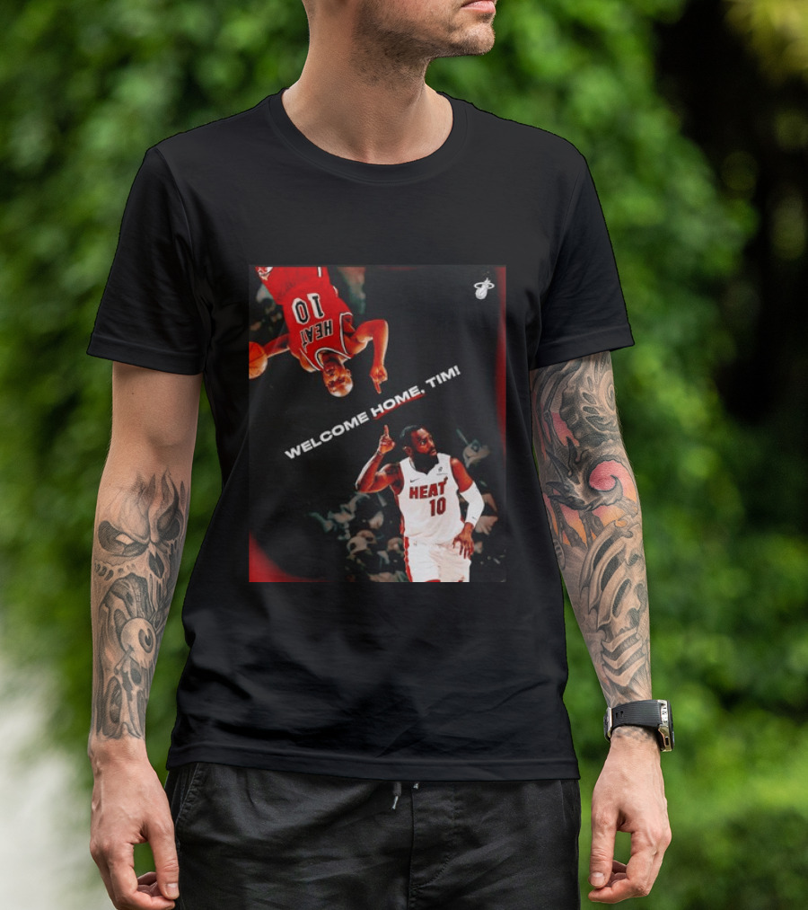 Tim Hardaway Miami Heat Welcome Home Timi 10 Basketball Legend T-Shirt