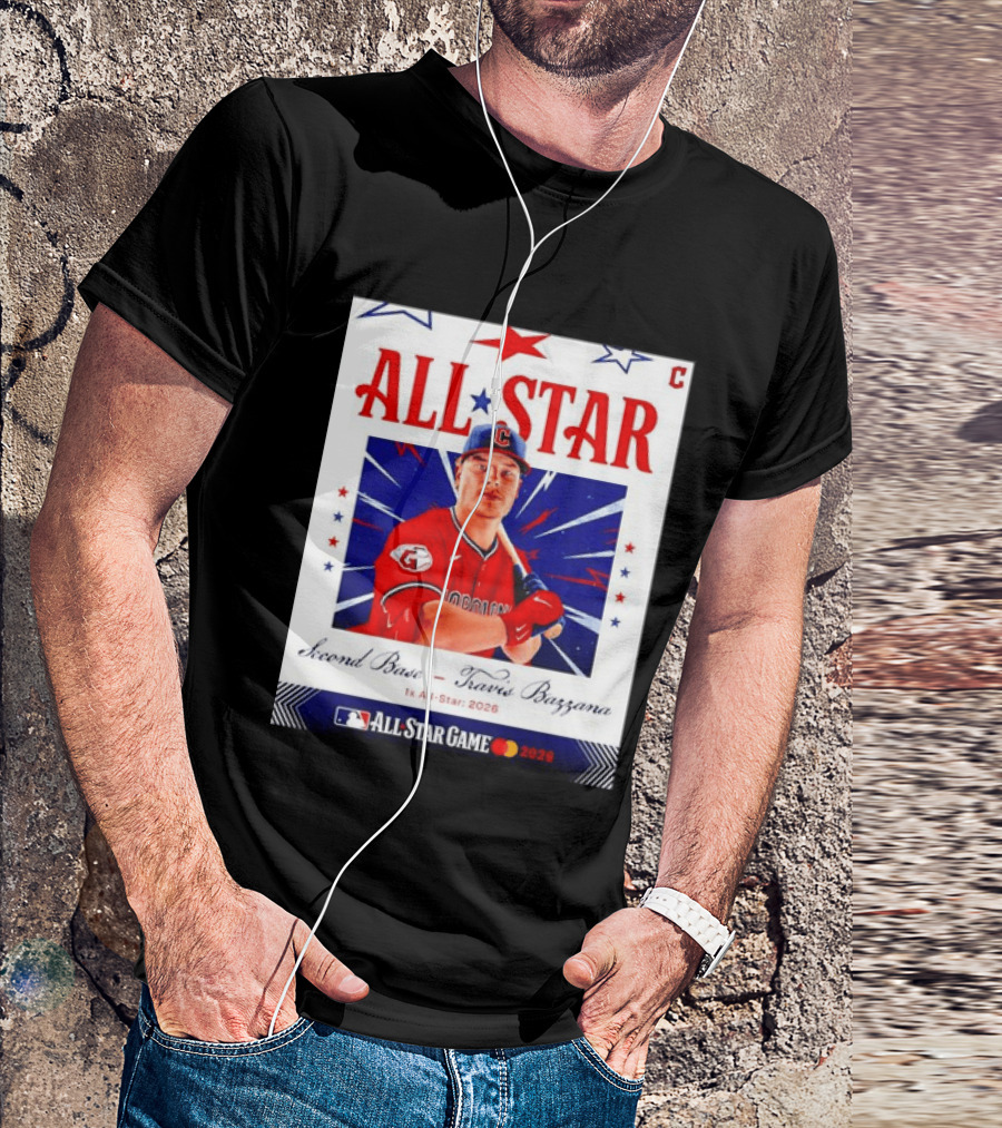 Travis Bazzana 2026 MLB All Star Game Second Base Player Card T-Shirt