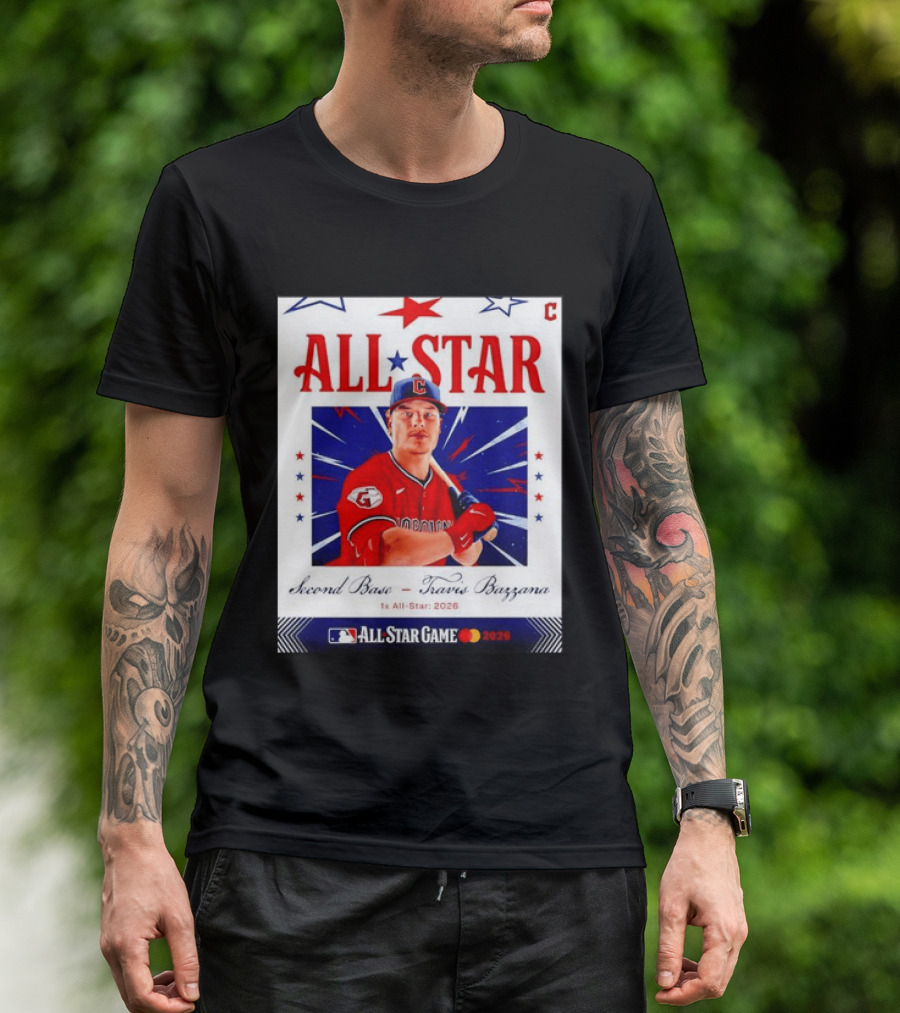 Travis Bazzana 2026 MLB All Star Game Second Base Player Card T-Shirt