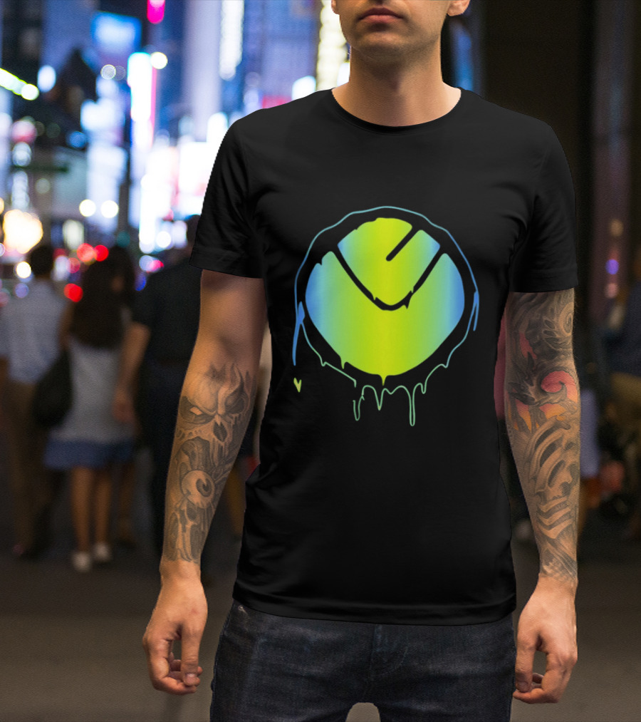 Vibrant Yellow Green Dripping T-Shirt