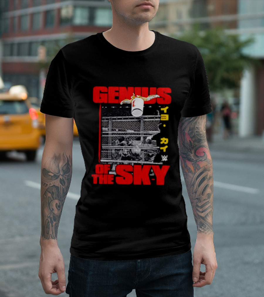Genius Of The Sky Iyo Sky WWE Trash Can Flip T-Shirt