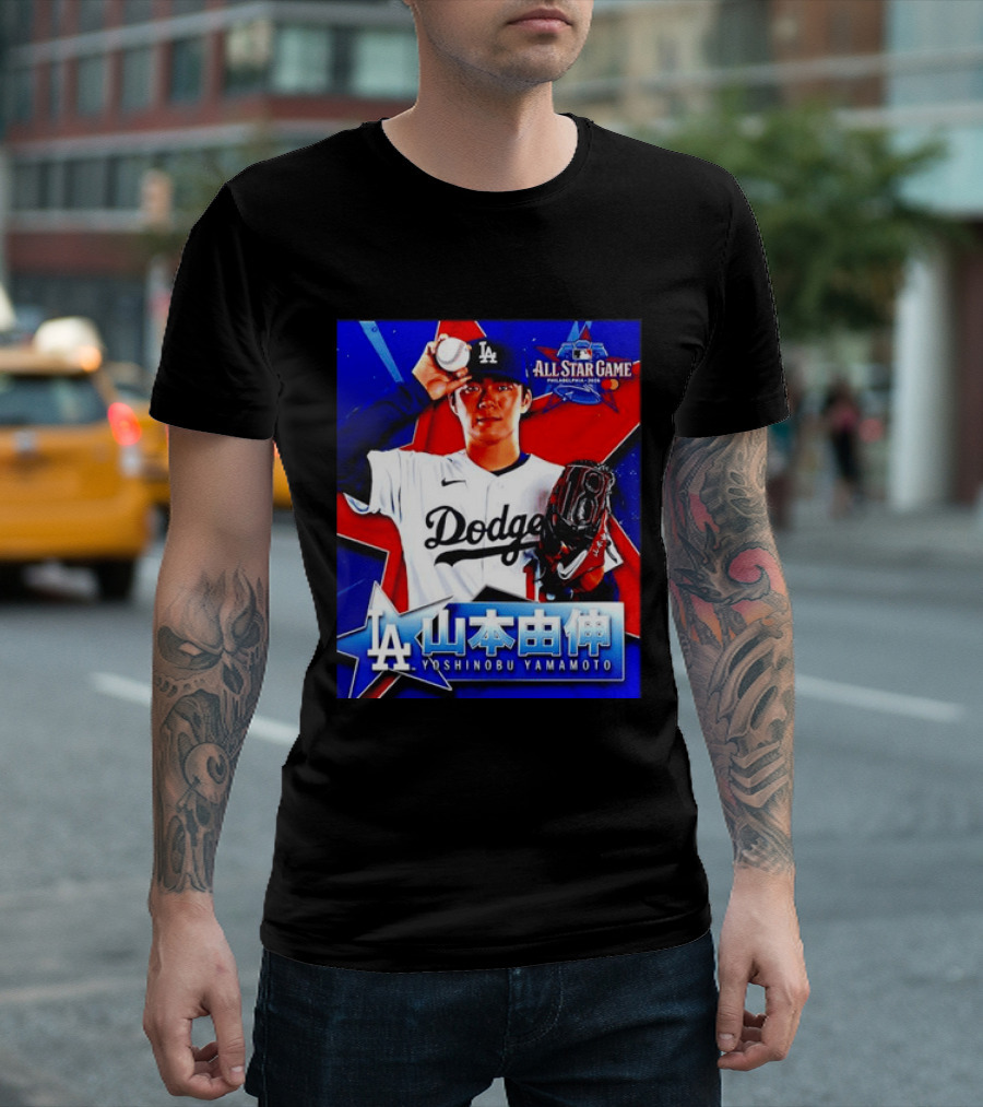 Los Angeles Dodgers Yoshinobu Yamamoto 2026 All Star Game Baseball T-Shirt