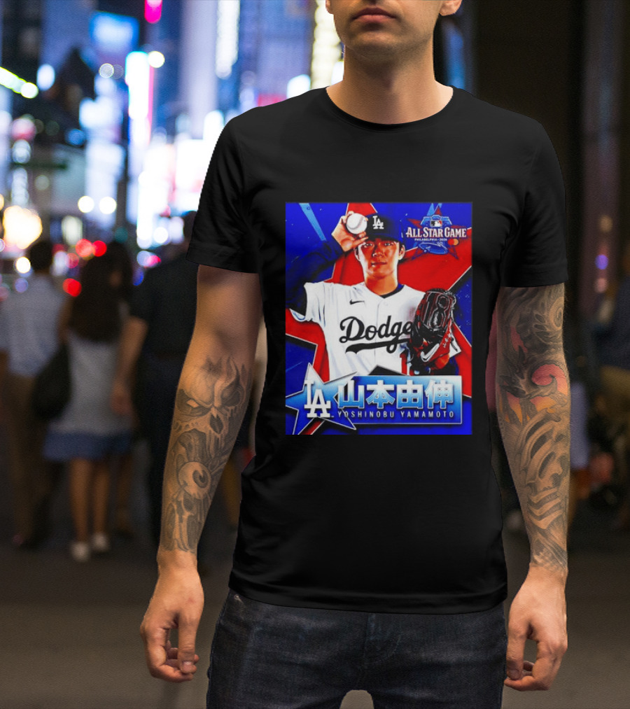 Los Angeles Dodgers Yoshinobu Yamamoto 2026 All Star Game Baseball T-Shirt