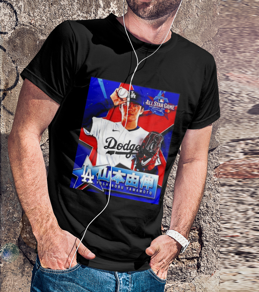 Los Angeles Dodgers Yoshinobu Yamamoto 2026 All Star Game Baseball T-Shirt