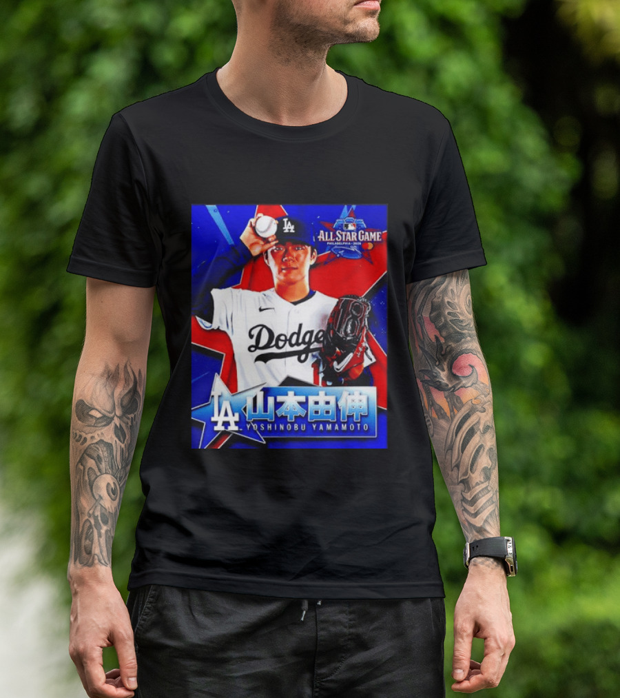 Los Angeles Dodgers Yoshinobu Yamamoto 2026 All Star Game Baseball T-Shirt