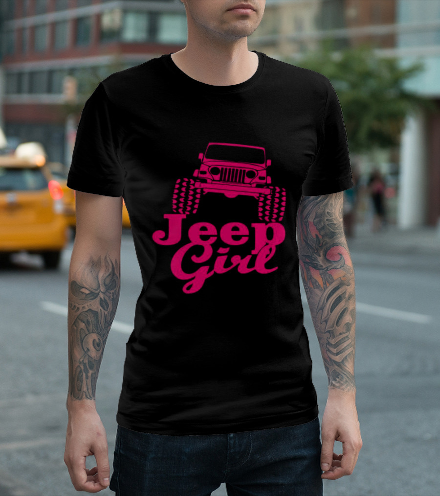 Jeep Girl Off Road Adventure Enthusiast Tire Tread T-Shirt