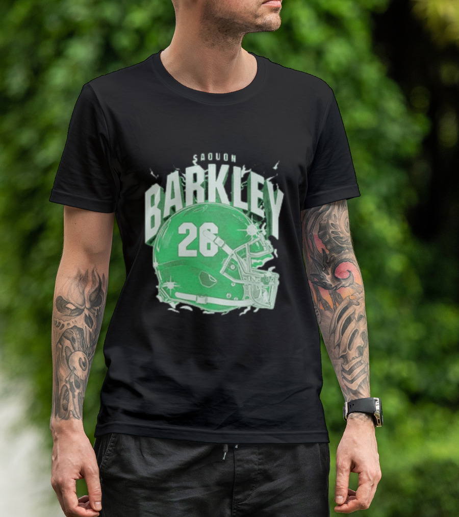 Saquon Barkley 26 Football Helmet T-Shirt