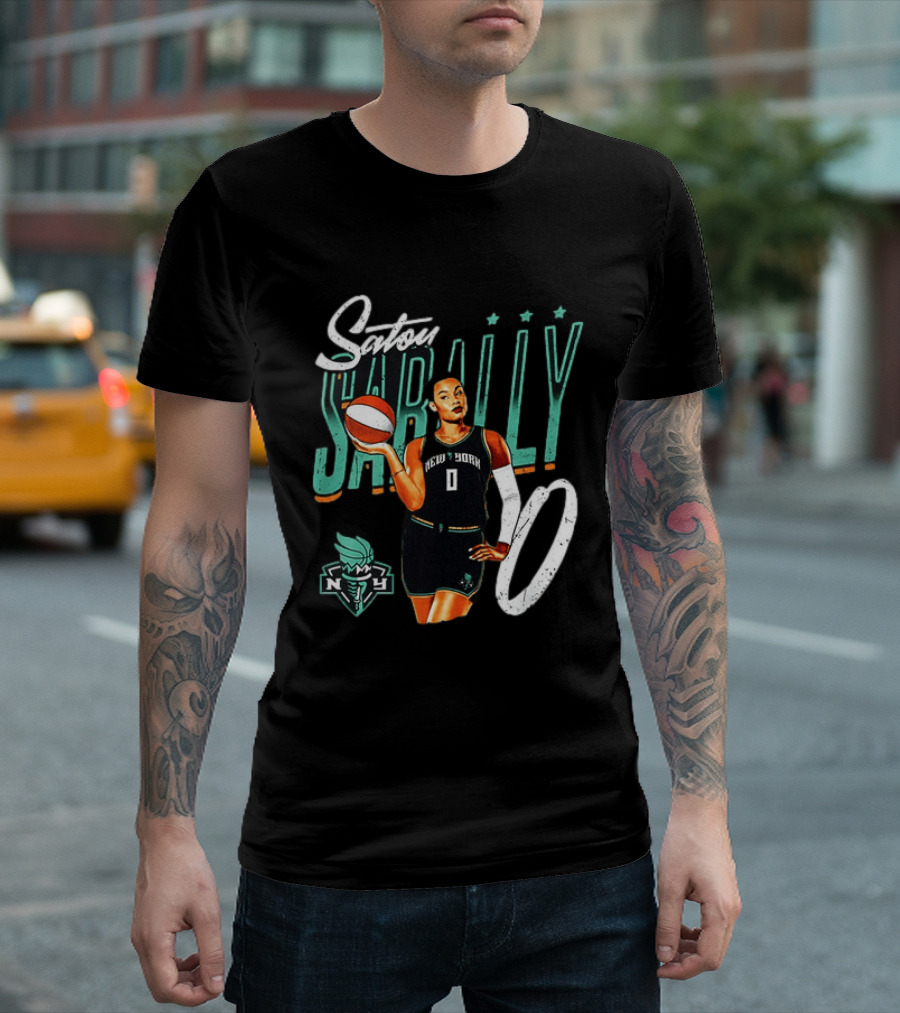 Satou Sabally New York Liberty Basketball 00 WNBA Player T-Shirt