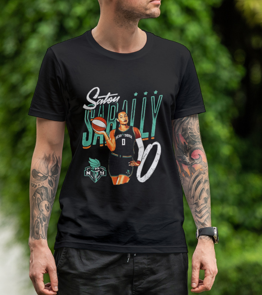 Satou Sabally New York Liberty Basketball 00 WNBA Player T-Shirt
