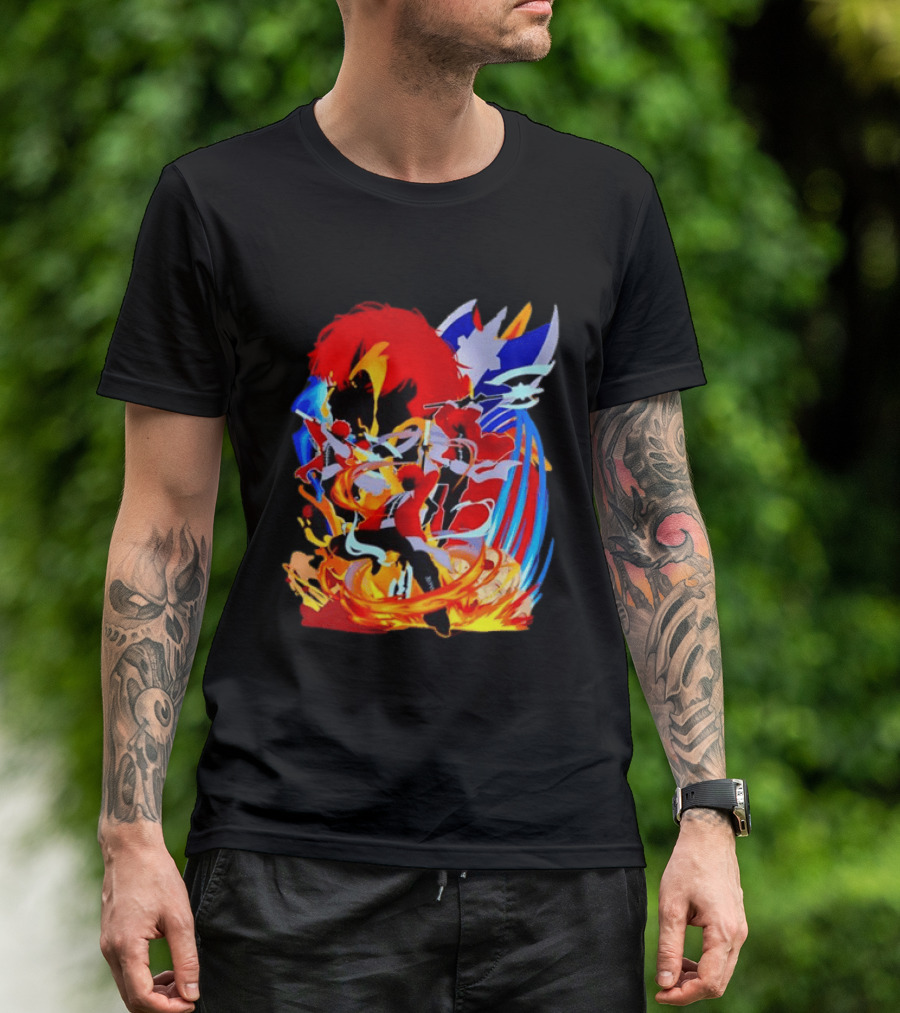 Stark Frieren Beyond Journey's End Anime Dynamic Colorful Scene T-Shirt
