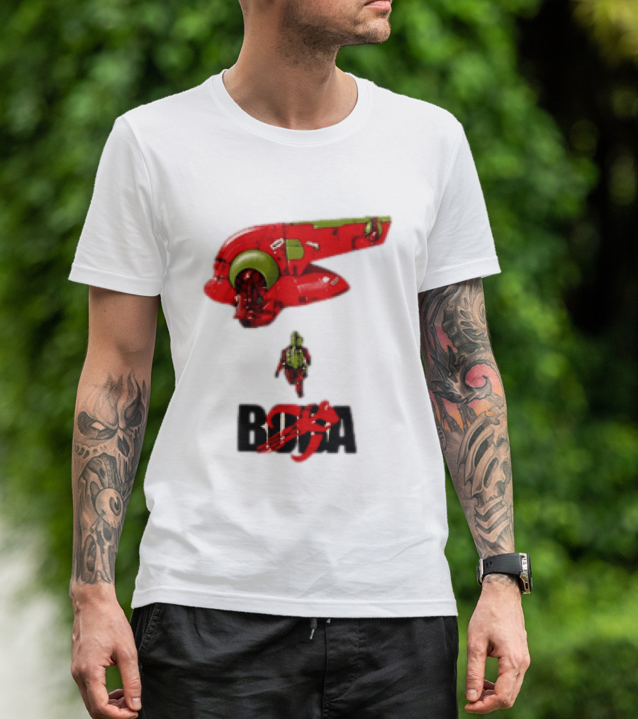 Bobakira Star Wars Boba Fett Mashup Slave I Spaceship And Armor T-Shirt