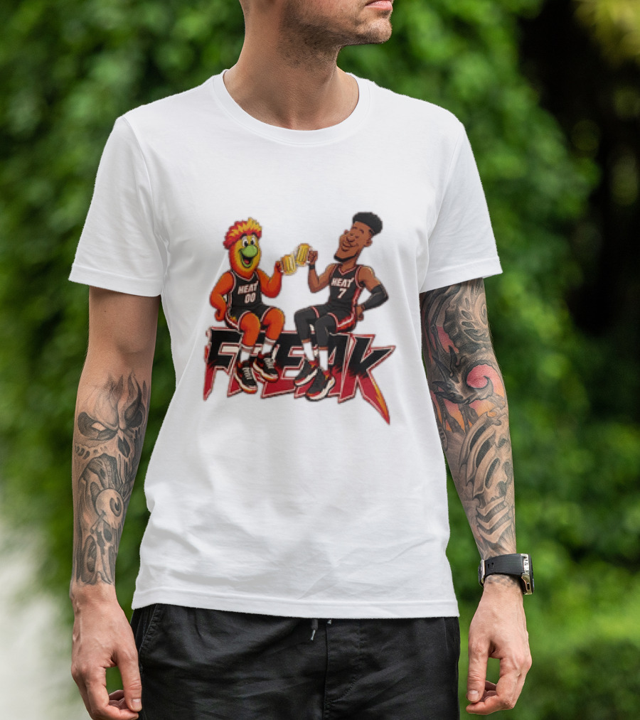 Cheers To The Freak Heat Giannis Burnie Miami T-Shirt