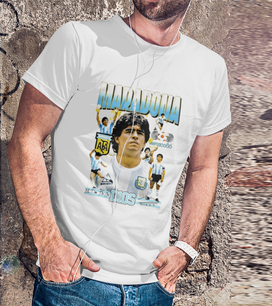 Diego Maradona AFA El Pibe De Oro D10S Mexico 86 T-Shirt