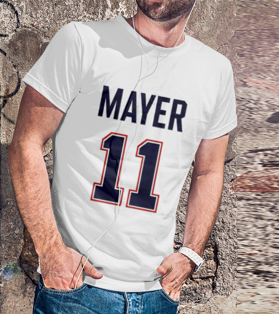 Red Sox 2026 Marcelo Mayer 11 Football Jersey Giveaway T-Shirt