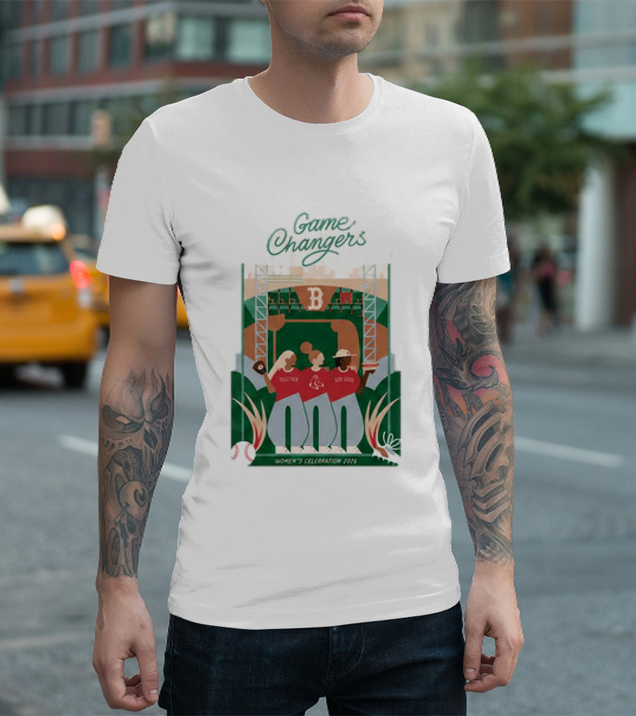 Game Changers Red Sox 2026 Women's Celebration Event Boston Fenway Park T-Shirt