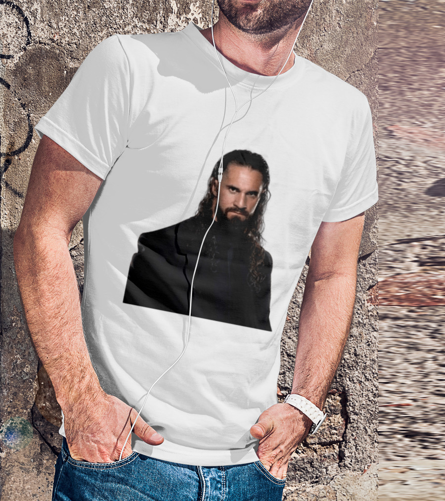 Seth Rollins Has A New Render Intense Gaze And Long Hair T-Shirt