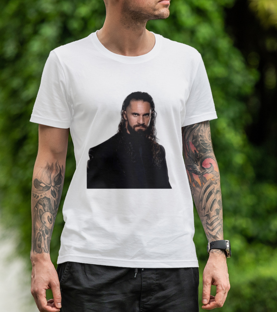 Seth Rollins Has A New Render Intense Gaze And Long Hair T-Shirt