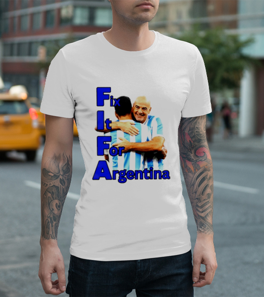 Fix It For Argentina FIFA Hug T-Shirt