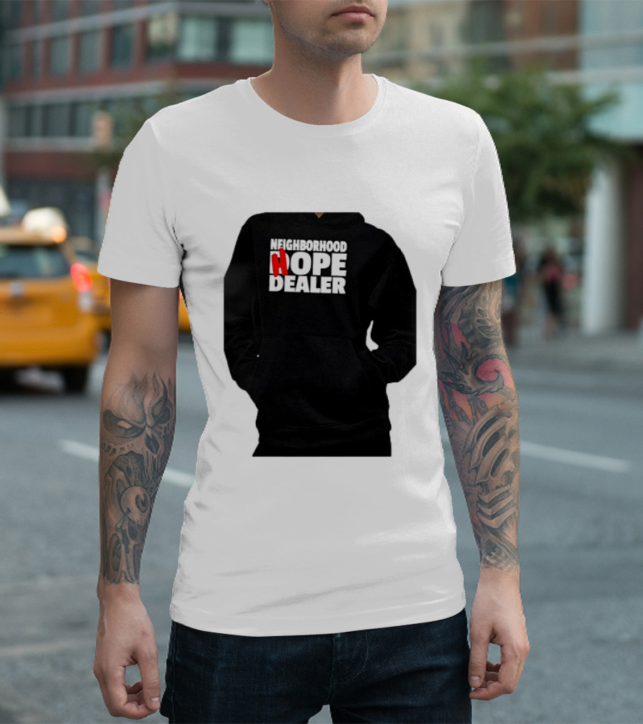 Neighborhood Hope Dealer Bold Red And White T-Shirt