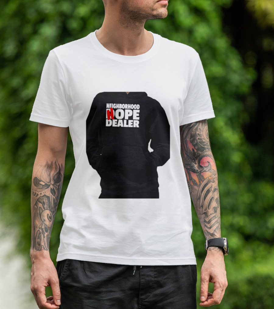 Neighborhood Hope Dealer Bold Red And White T-Shirt