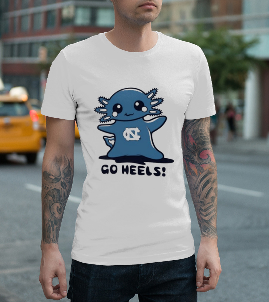 UNC Axolotl Go Heels Cute College Sports T-Shirt
