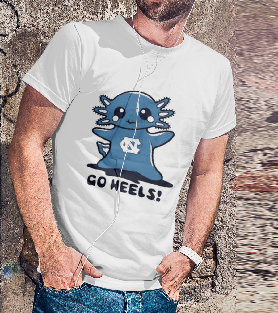 UNC Axolotl Go Heels Cute College Sports T-Shirt