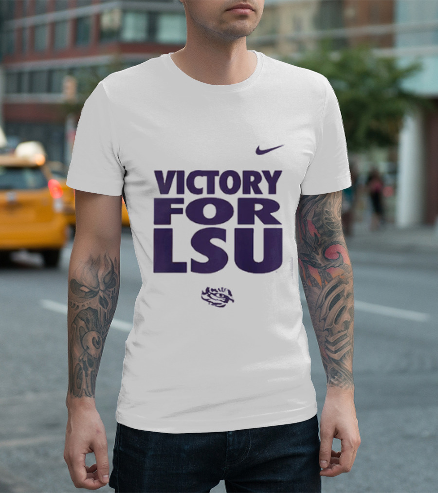 Victory For LSU Nike Tigers T-Shirt