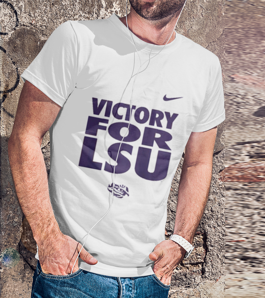 Victory For LSU Nike Tigers T-Shirt