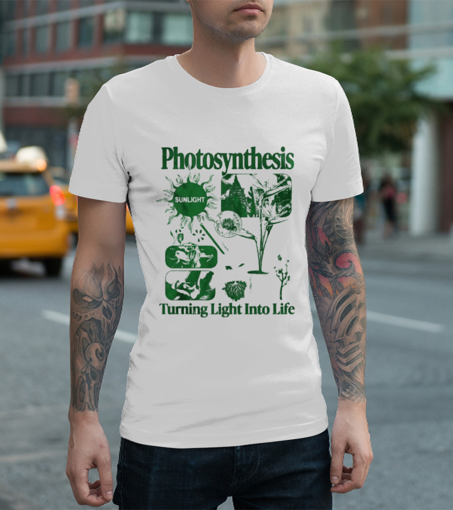 Photosynthesis Turning Light Into Life Science Botanical Diagrams T-Shirt