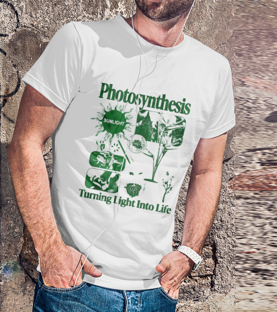 Photosynthesis Turning Light Into Life Science Botanical Diagrams T-Shirt