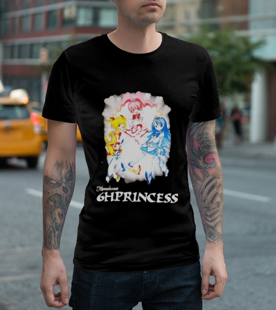 Mononoke 6HPPrincess Anime Characters Colorful Trio T-Shirt