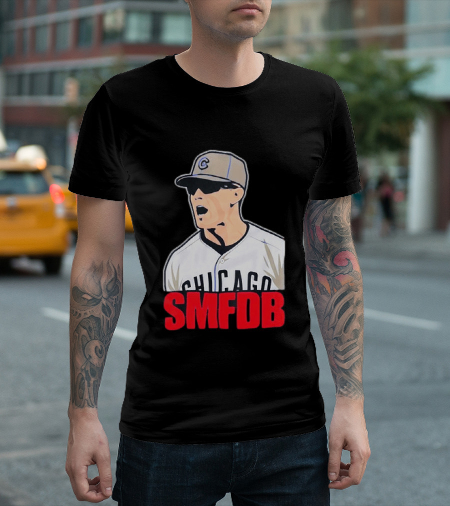 Chicago Cubs SMFDB Manager Yelling Iconic Baseball Team Fan T-Shirt