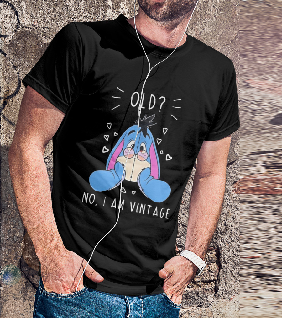 Old No I Am Vintage Disney Eeyore Wearing Glasses T-Shirt