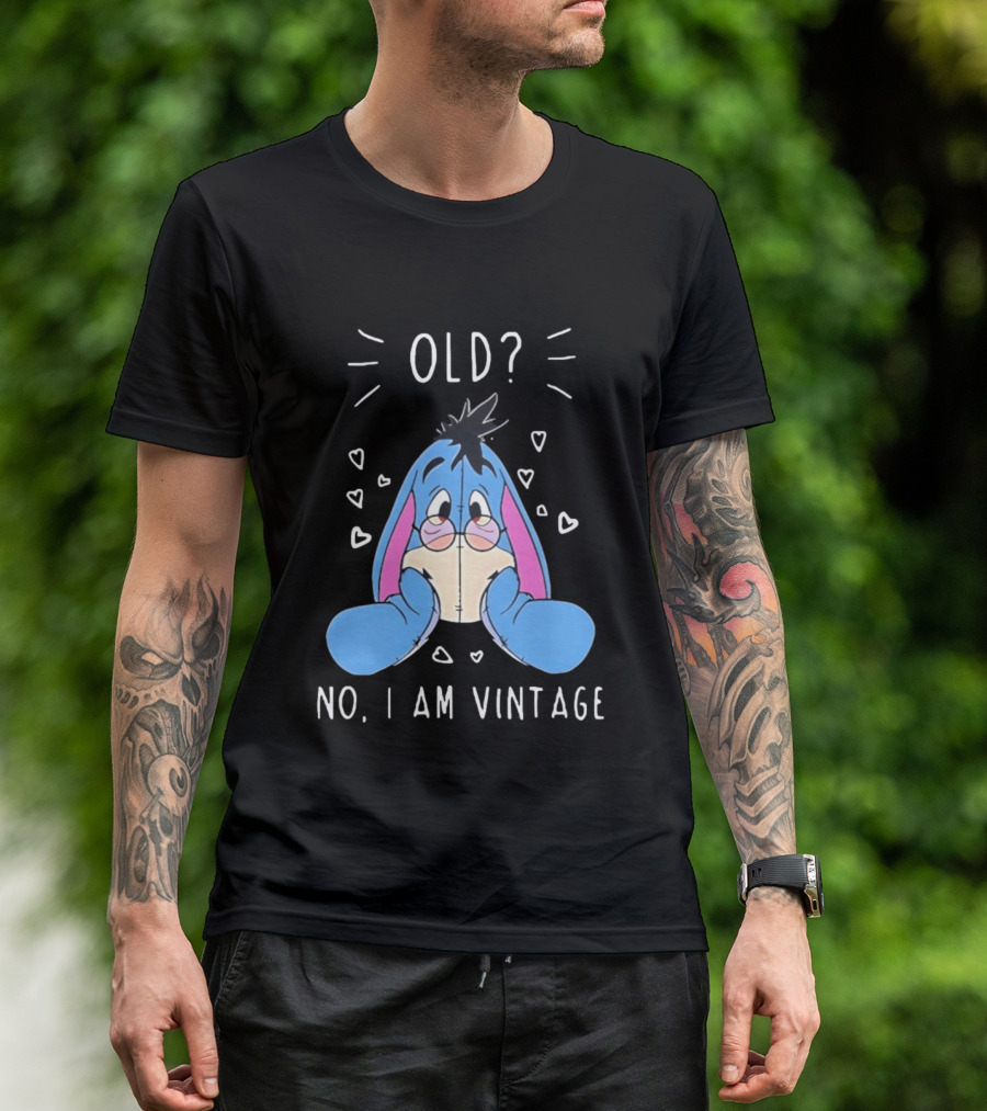 Old No I Am Vintage Disney Eeyore Wearing Glasses T-Shirt